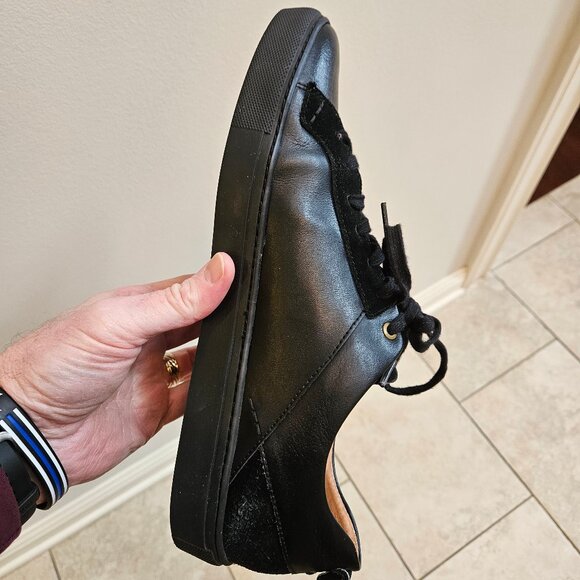Shoe The Bear Men's Leather/Suede Sneakers, Black, Sz 12 - Picture 12 of 16